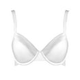 thumbnail image 5 of Sngxgn Wireless Bras for Women,Comfortable Seamless Bra Bralettes Adjustable Straps Everyday Bra(White,75B), 5 of 5