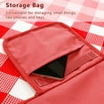 thumbnail image 3 of Tirrinia Large Picnic Blanket Beach Blankets, 80''x60'' Gingham Picnic Mat Waterproof Sand Proof Foldable Portable for Outdoor Camping Hiking Travel Grass Park Music Festival Lawn Mats, Red, 3 of 8
