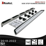 Broadfeet Motorsports Equipment SBAD-138-74 OE Style Replica Running Boards, Aluminum with Black Accent