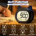 thumbnail image 2 of Cute Alarm Clock OK to Wake Clock, Toddler Sleep Training Clock with Night Light,5 Alarms,Snooze,Date and Temperature Cute Clock for Girls and Boys, 2 of 7