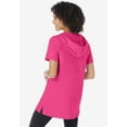 thumbnail image 2 of Woman Within Plus Size Short-Sleeve Hoodie, 2 of 4