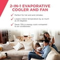 Frigidaire 2in1 Evaporative Air Cooler and Fan, 450 sq. ft. with 3