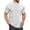 White, variant on Dianli Shirts for Men Pullover Solid-Color Short Sleeve Round Neck T-Shirt Lightweight Breathable Cotton-Blend Relaxed Fit Casual Top for Travel Everyday