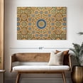 thumbnail image 3 of Elephant Stock Moroccan Ceramic Tile Abstract Wall Art - Horizontal Canvas Wall Art - Dining Room Wall Decor - Decor Elements Canvas - Orange And Blue Decor - 48" x 32", 3 of 8