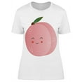 thumbnail image 1 of Kawaii Peach Fruit T-Shirt Women -Image by Shutterstock Women T-Shirt, Female x-Large, 1 of 2