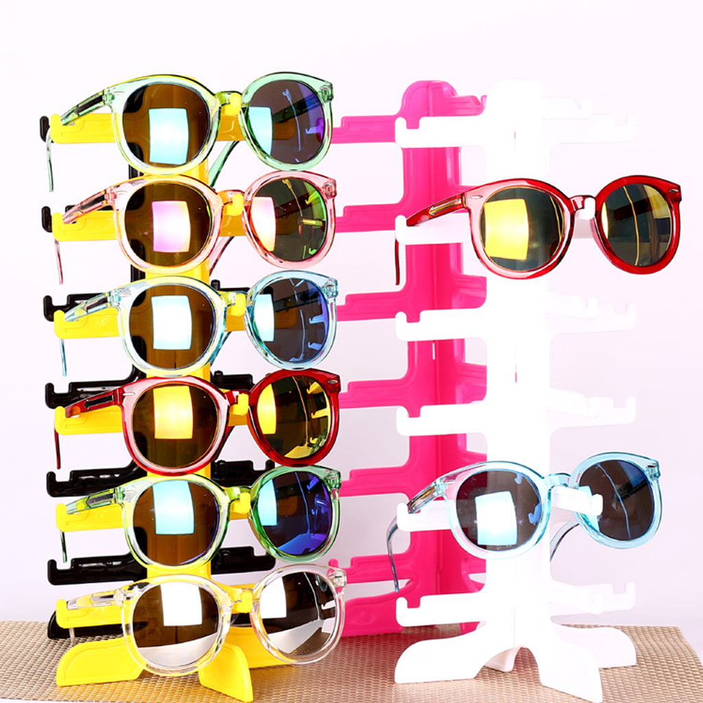 6Pair Eyeglass Sunglasses Glasses Frame Rack Display Stand Organizer Show Holder 