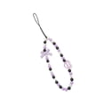 thumbnail image 3 of Lindo llavero de pulsera, colgante de bolso, llaveros, decoración de monedero, bolso de mujer Lazo morado, 3 of 9