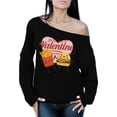 thumbnail image 1 of Awkward Styles Funny Valentine's Day Sweatshirt Be My Valentine Off Shoulder Tops for Women Love Gifts, 1 of 4