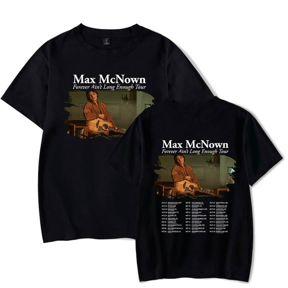 Max McNown Tour 2025 Merch T-Shirt For Women/Men Summer Short Sleeve Tee Tshirt Fashion Streetwear Top