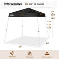 thumbnail image 3 of EAGLE PEAK 8ft x 8ft Black Lightweight Instant Outdoor Canopy, 3 of 8