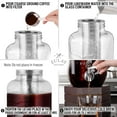 thumbnail image 6 of Zulay Kitchen 1 Gallon Cold Brew Coffee Maker with Thick Glass, Stainless Steel Mesh Filter and Spigot - Iced Coffee Maker, Cold Brew Pitcher & Tea Infuser, 6 of 7
