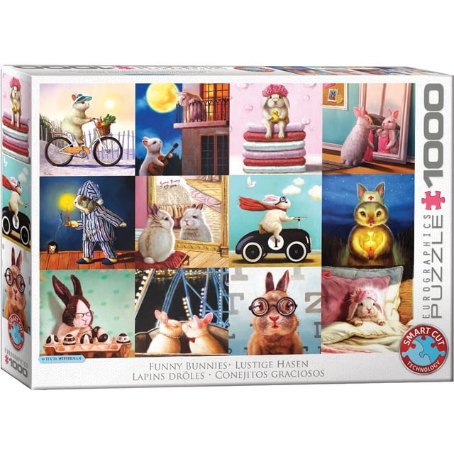Rompecabezas EuroGraphics Conejitos Divertidos 1000 Piezas 49x67 cm