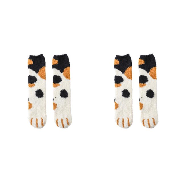 Jumpingount 1 par de calcetines cálidos de invierno para mujer, térmicos, cómodos, para dormir, calentador de pies, medias Unisex, adultos, Type5 NO5