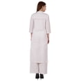 thumbnail image 4 of Bimba Robe Indienne Traditionnelle Unie pour Femmes Kurta et Pantalon Palazzo Ensemble, 4 of 7