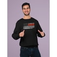 thumbnail image 2 of Nure American Flag Sweatshirt Men -Smartprints Designs, Male 3X-Large, 2 of 4