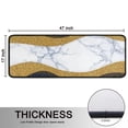 thumbnail image 5 of Kitchen Rugs Sets Of 2,Blue Marble Gold Wave Pattern Anti Fatigue Kitchen Mat Rugs Non Slip Washable,Decorative Kitchen Floor Mats for Kitchen,Sink,Laundry,17"x47"+17"x47", 5 of 5