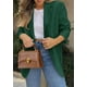 thumbnail image 3 of Blazer PRETTYGARDEN 2025 para mujer, casual, de negocios, color verde oscuro, 3 of 5