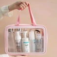thumbnail image 4 of Bolsa De Cosméticos Transparente De Gran Capacidad De Artículos De Tocador Almacenamiento Portátil De Maquillaje, 4 of 4