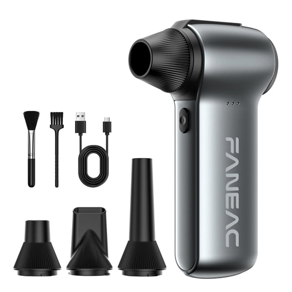 FANEAC X115 Compressed Air Duster - 130000RPM Ultra Power Electric Air Duster, 3-Gear Speed Mini Dust Blower for Computer, Keyboard, Electronics Indo