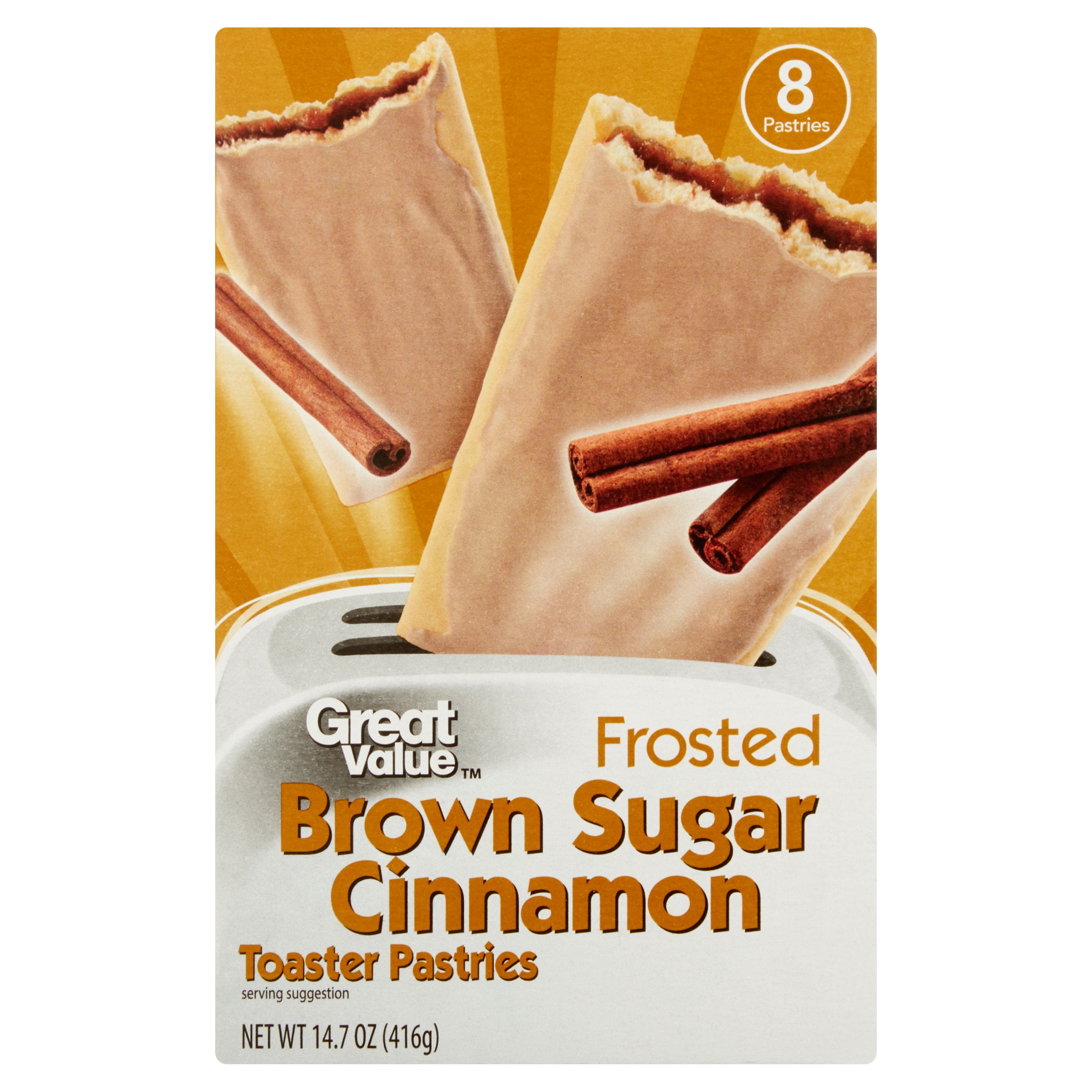 Great Value Frosted Brown Sugar Cinnamon Toaster Pastries, 8 Ct by Wal-Mart Stores, Inc.
