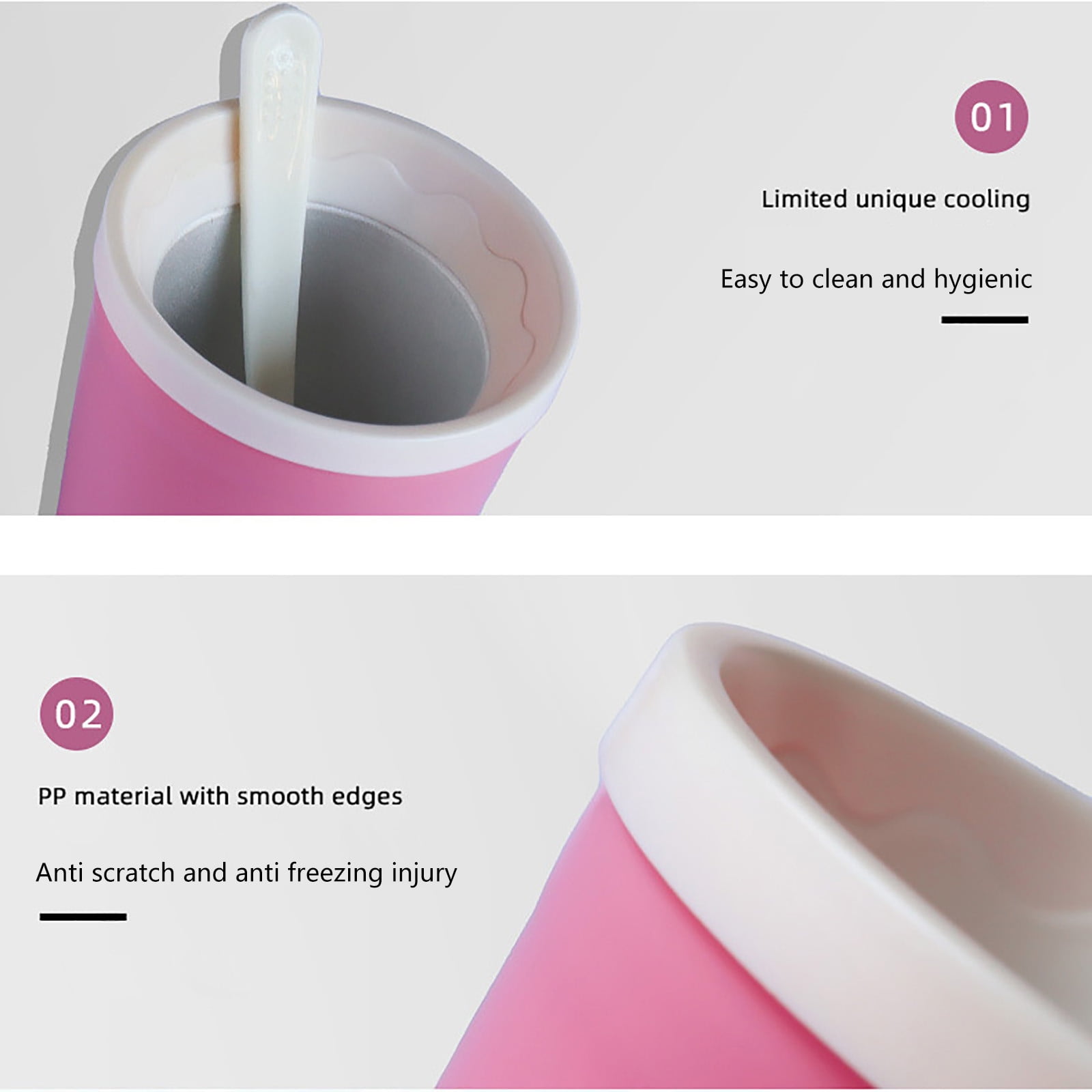 Fast Cooling Cup Refrigerated Cup Household Smoothie Cup Frozen Cup Mug for Cup Slush Maker Cup Slush Machine Slushy Machine Iced Tea Machines