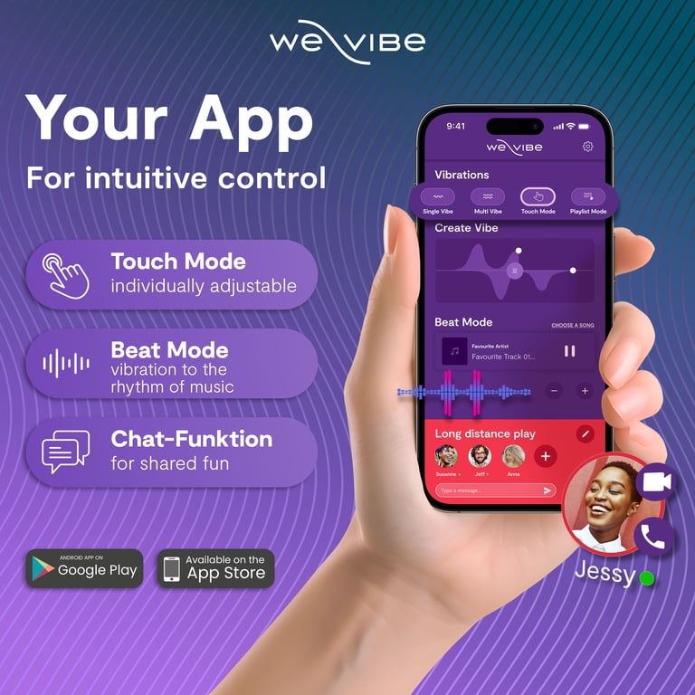 We-Vibe Sync O App-Controlled Rechargeable Personal Massager for Couples,  Waterproof Design, Green
