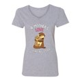 thumbnail image 2 of Wild Bobby A Mother's Love Is Like No Otter Women Standard V-Neck Tee, 2 of 6