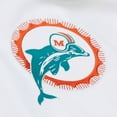 thumbnail image 7 of Men's Mitchell & Ness  White Miami Dolphins Vintage Logo Coaches Full-Snap Hoodie Jacket, 7 of 7