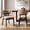 Khaki & Black, variant on Guyou Wooden Dining Chairs Set of 2, Mid-Century Modern Upholstered Chenille Kitchen Chairs with Ergonomic Curved Back, Solid Rubberwood Legs, Accent Side Chairs, Cream White & Walnut