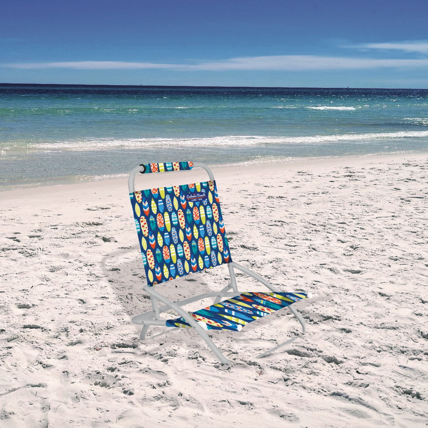 Cabana Life Low Sand Folding Beach Chair, Surfboards