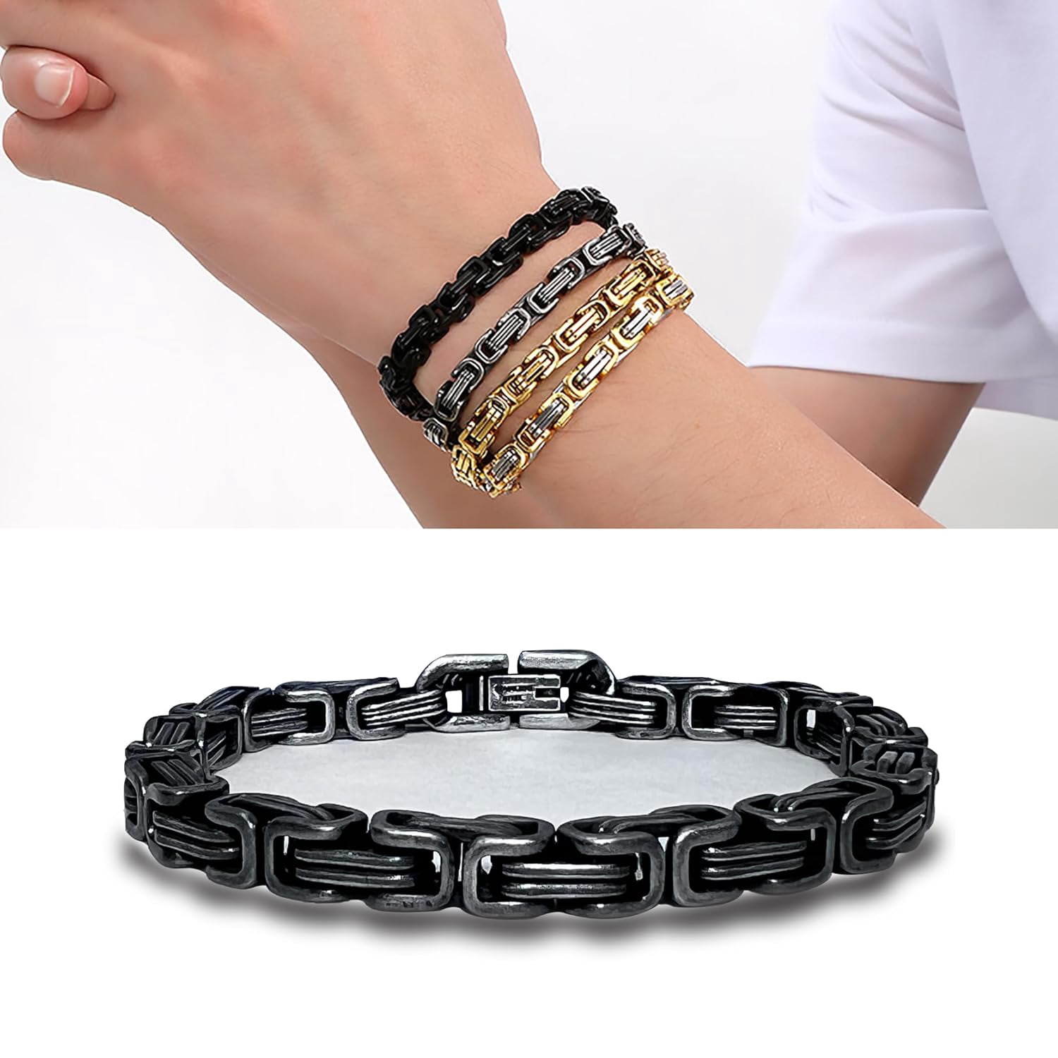 To My Grandson Bracelet Grandson Gifts From Grandma Grandparents Graduation Birthday Christmas Gifts With Message Card＆LED Gift Box