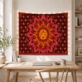 thumbnail image 5 of Boho Sunset Hills with Radially Human Face Core, Serene Boho for Boho Decor Lovers, Desert Sunset Wall Art, Mother'S Day Gift, Tapestry Wall Hanging for Bedroom and Dorm, 5 of 7