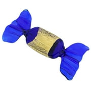 GlassOfVenice Murano Glass Rectangular Candy - Blue Gold