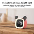 thumbnail image 4 of Reloj despertador de dibujos animados para niños, reloj LED, entrenador de sueño, Control de luz nocturna recargable, temporizador de sueño, Decoración del hogar naranja coralina Mickey Mouse Inteprter HA001311-01B, 4 of 6