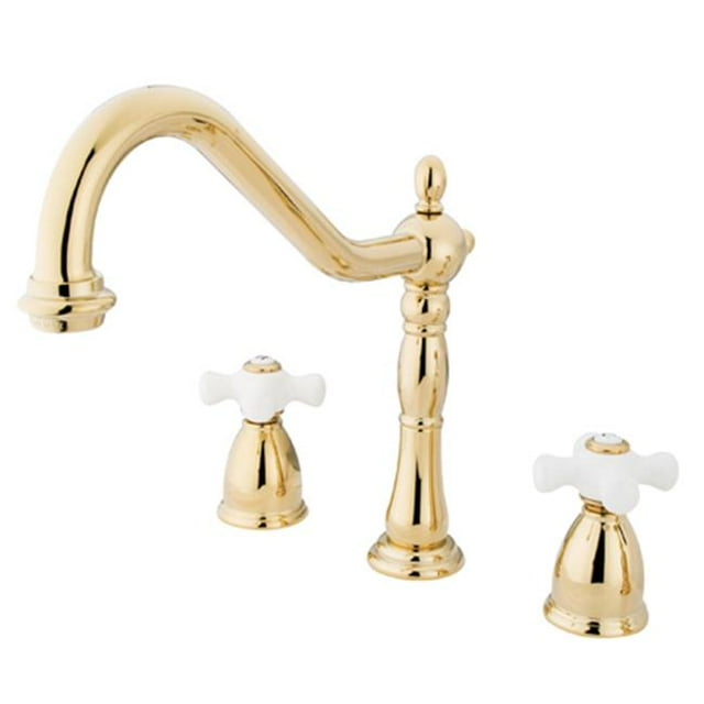 Kingston Brass KB1792PXLS 8 in. Center Kitchen Faucet without Deck