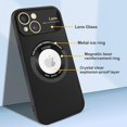 thumbnail image 2 of Magnetic for iPhone 15 Case Compatible with Magsafe [Glass Lens Camera Protector] Shockproof Hard PC Matte Back Protective Soft TPU Edge Phone Cases for iPhone 15 Black, 2 of 14