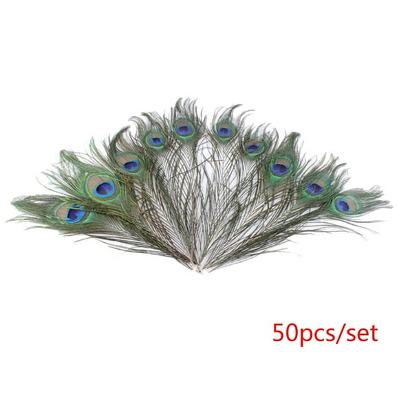 50pcs/set Beautiful Natural Feather DIY Jewelry Decorative Decor 25-32cm Length