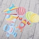 thumbnail image 3 of EeaseMX 1 juego de banderines de globos aerostáticos, banderines creativos para tirar, serpentinas de papel festivas para decoraciones de fiesta de cumpleaños., 3 of 7