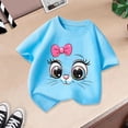 thumbnail image 4 of T-shirt à Manches Courtes Imprimé Mignon pour Filles, Été, Décontracté, Mode, Long, Rayé, Taille 8, 4 of 4