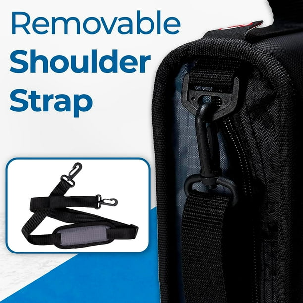 Case-it The Mighty Zip Tab Zipper Binder, 3 Inch O-Rings, 5 Color