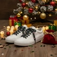 thumbnail image 6 of Christmas Themed Shoe Laces Set of 2 - Red/Green Striped Sneaker Laces for Boots, Athletic Shoes, Holiday Gifts, Festive Footwear Accessories, 6 of 6