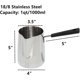 thumbnail image 2 of Milk Butter Warmer Pot, 1000ml Turkish Coffee Pot, Large Stovetop Melting Boiling Pot with Spout, Cezve Ibrik Briki Greek Arabic Coffee, 2 of 5