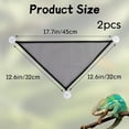 thumbnail image 2 of Reptile Mesh Hammock (Set of 2) — Breathable Bearded Dragon Hammock with Suction Cups; Reptile Accessory & Hideout Suitable for Iguanas, Geckos, Lizards, Chameleons, and Snakes., 2 of 7