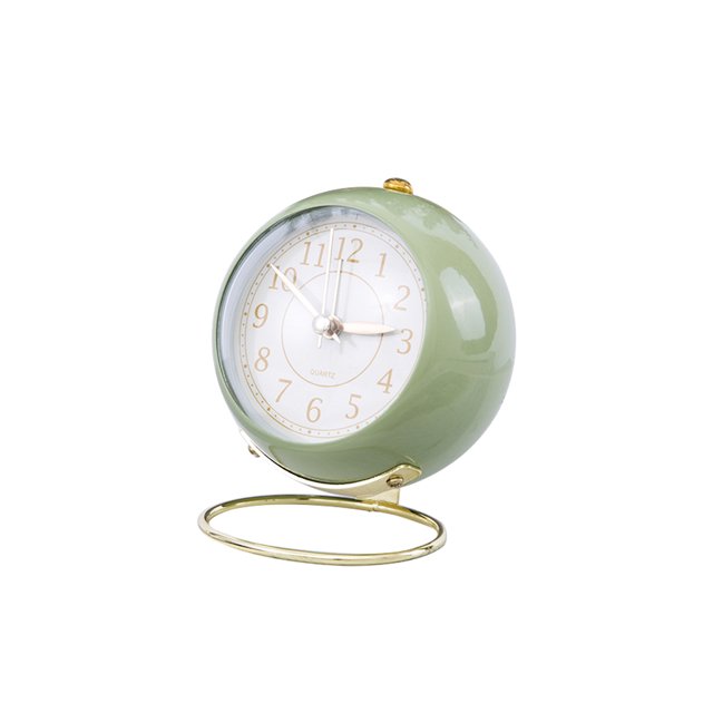 Bearachild Reloj electrónico de estilo nórdico, reloj despertador pequeño para estudiantes de cabecera para sala de estar, dormitorio, escritorio Decoración del hogar Verde Bearachild HA001236-03B