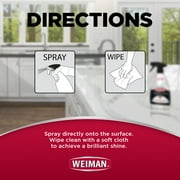 Weiman Quartz Countertop Daily Cleaner and Polish - 16 fl oz (2 Pack) w/ Microfiber Towel