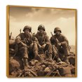 thumbnail image 2 of Designart "Legacy Of Wwii: Vintage Military Wars I" Military Floater Framed Wall Art Prints, 2 of 5