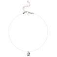 thumbnail image 1 of Collier Zircon pour Femmes, Pendentif en Alliage, Faux Cristal, Collier Ras du Cou, 1 of 10