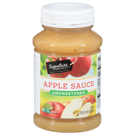 Signature S Unsweetened Applesauce 23 oz