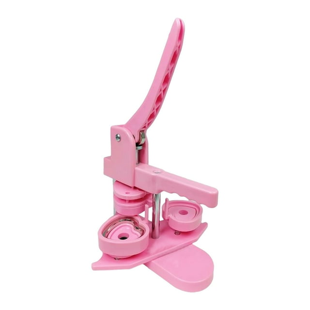 Máquina para hacer botones Sunnimix Kits de Inicio para hacer Pines en forma de corazón Rosa