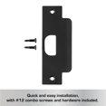 thumbnail image 2 of Puerta ASA Strike Plate BRINKS, color negro mate, comercial, 2 of 5
